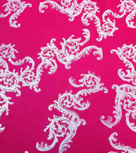 Foil Look Scuba - Cerise Pink