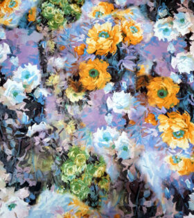 Digital Printed Duchess Satin - Floral