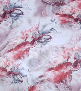 Digital Printed Liquid Satin - Abstract - Dusty Pink