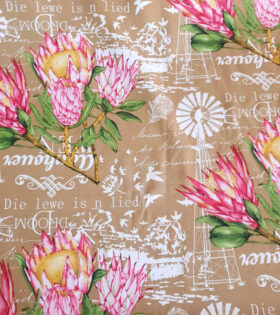Printed Mini-Matt - Protea - Stone