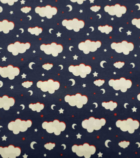 100% Turkish Printed Cotton - Clouds