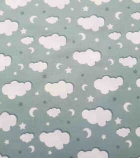 100% Turkish Printed Cotton - Clouds