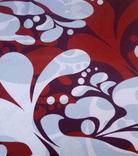Lerato silk Satin - Abstract - Rust