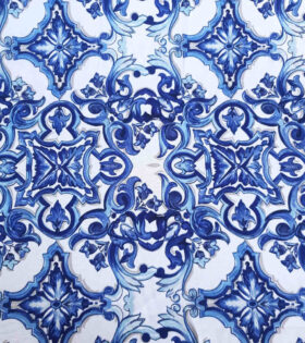 Printed Mini-Matt - Abstract - Navy Blue