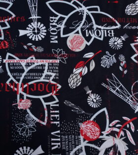 Printed Mini-Matt - Afrikaans - Black
