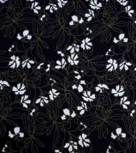 Printed Gause Linen - Black