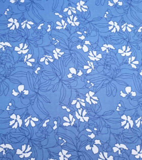 Printed Gause Linen - Blue