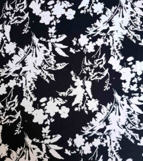 Airflow Printed - Leaves - Black