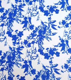Airflow Printed - Leaves - Royal Blue