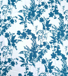 Airflow Printed - Leaves - Turquoise