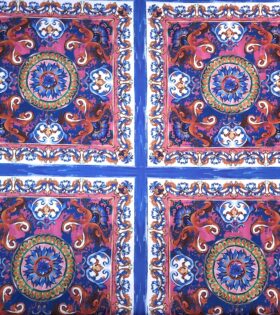 Digital Printed Duchess Satin - Abstract