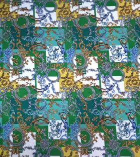 Digital Printed Duchess Satin - Abstract