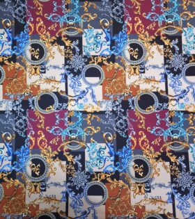 Digital Printed Duchess Satin - Abstract