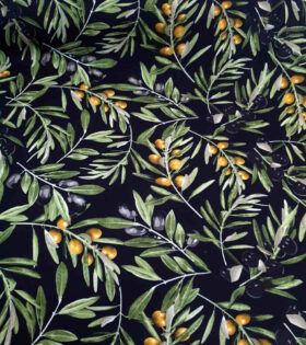 Printed Mini-Matt - Olives - Black