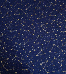100% Printed Cotton - Christmas - Navy Blue