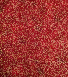 100% Printed Cotton - Christmas - Red
