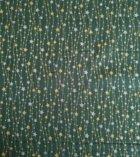 100% Printed Cotton - Christmas - Bottle Green