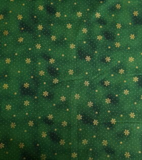 100% Printed Cotton - Christmas - Bottle Green