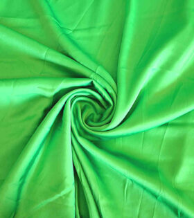 Plain Silky Satin - Apple Green