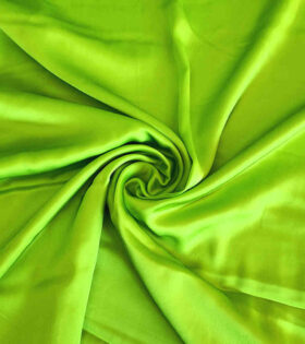 Plain Silky Satin - Lime