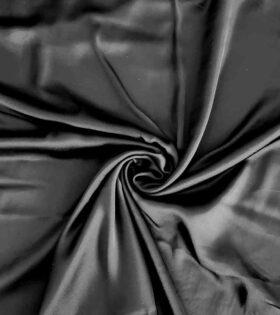 Plain Silky Satin - Black