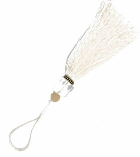 Curtain Glass Tassel - Cream