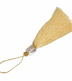 Curtain Glass Tassel - Dark Cream