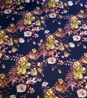 Digital Printed Duchess Satin - Floral