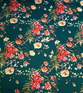 Digital Printed Duchess Satin - Floral