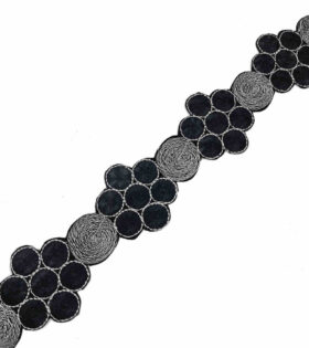 Iron On Braid - Black (DES 4)