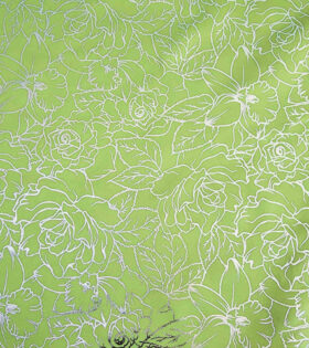 Plain Foil Duchess Satin - Lime