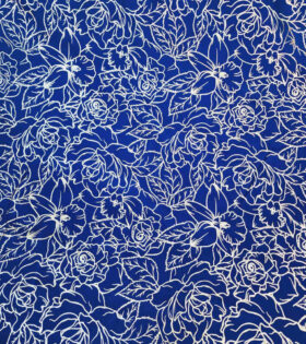 Plain Foil Duchess Satin - Royal Blue
