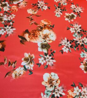 Digital Printed Duchess Satin - Floral