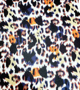 Printed Jersey Crepe - Orange