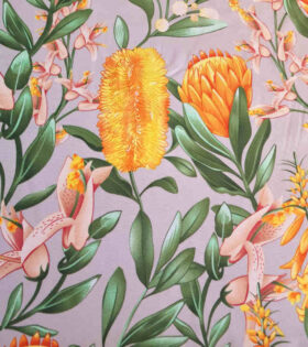 Printed Mini-Matt - Protea - Grey