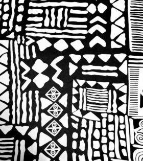 Printed Mini-Matt - Abstract - Black