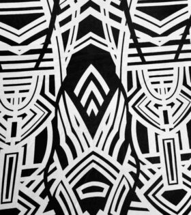 Printed Mini-Matt - Abstract - Black