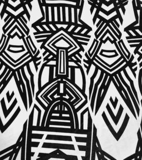 Printed Mini-Matt - Abstract - White