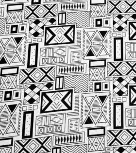 Printed Mini-Matt - Abstract - Black