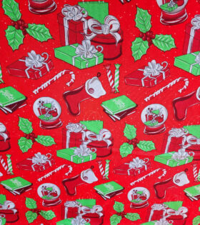 Printed Mini-Matt - Christmas - Red