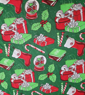 Printed Mini-Matt - Christmas - Bottle Green