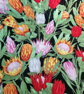 Printed Mini-Matt - Protea - Black