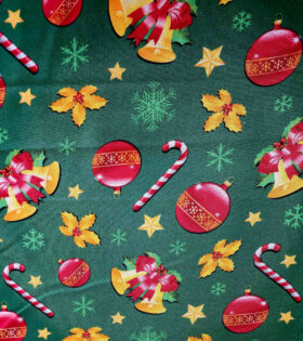 Printed Mini-Matt - Christmas - Bottle Green