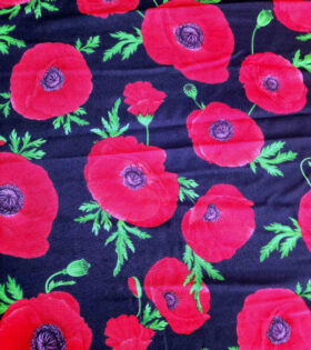 Printed Mini-Matt - Floral - Black