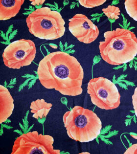 Printed Mini-Matt - Floral - Orange