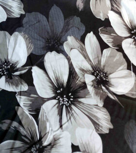 Printed Mini-Matt - Floral - Grey