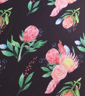 Printed Mini-Matt - Protea - Black
