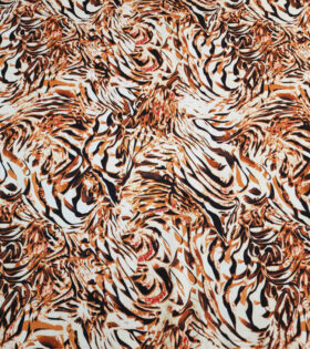 Rayon Challis - Natural - Tan