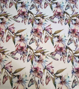 Digital Printed Duchess Satin - Floral