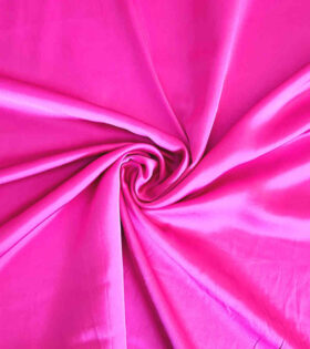 Plain Silky Satin - Cerise Pink